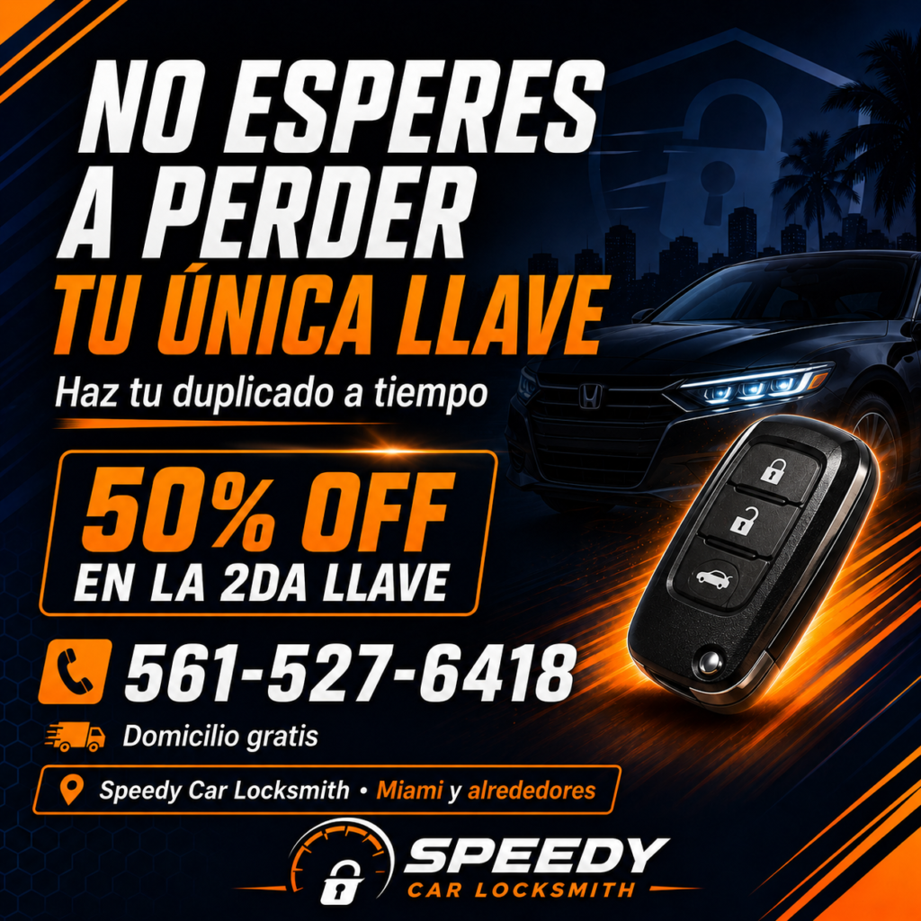 No esperes a perder tu única llave del carro No esperes a perder tu única llave del carro